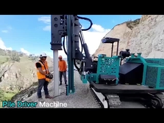 Maschine zum Antrieb von Pfählen 360° Hydraulisches Bohrloch Solarmaschine zum Antrieb von Pfählen