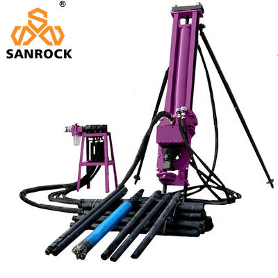 Qualität  Portable Bucket DTH Drilling Rig Machine SRQD70 Mining Borehole Rotary Drilling Rig Fabrik