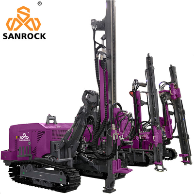 Qualität  Depth 50m Hydraulic DTH Drilling Machine Rotary Borehole Drilling Rig Mining Machinery Fabrik