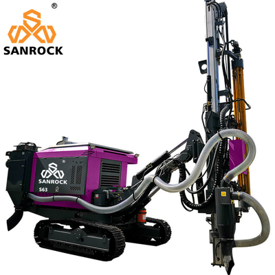 Qualität  Hydraulic Rotary Borehole Integrated Drilling Equipment Mining Crawler DTH Drilling Rig Fabrik