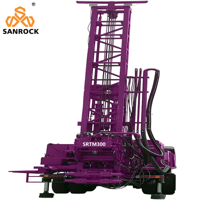 Qualität  Truck Mounted Water Well Drilling Rig With Mud Pump Deep 300m Water Well Drill Rig Fabrik