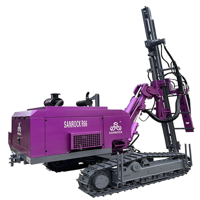 Oberflächenbohrmaschine Bergbau DTH Bohrgerät Drehgeschwindigkeit 180r/min Crawler Bohrgerät