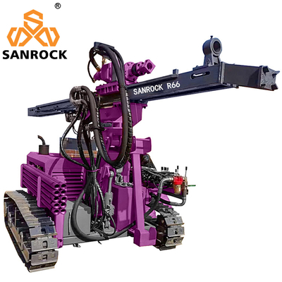 Bergbau Blasthole Bohrgerät Oberfläche DTH Bohrgerät Hebekraft 35KN Crawler Bohrmaschine
