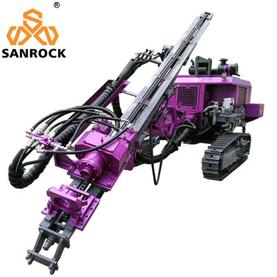 Oberflächenbohrmaschine Bergbau DTH Bohrgerät Drehgeschwindigkeit 180r/min Crawler Bohrgerät