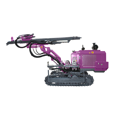Dreh- Blasthole DTH hydraulische Ölplattform der Bohrmaschine-Diesel-Bergbauraupen-73.5kw