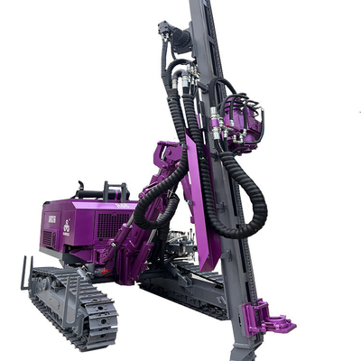 Bergbau Blasthole Bohrgerät Oberfläche DTH Bohrgerät Hebekraft 35KN Crawler Bohrmaschine
