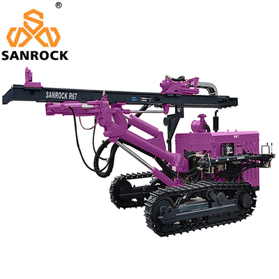 Bergbau DTH Bohrgerät 30m Bohrloch Crawler Bohrmaschine Hydraulik nach unten