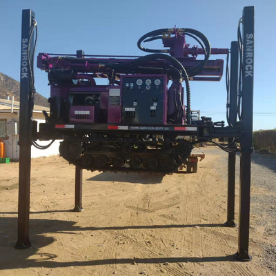 Volle hydraulische Tiefen-Wasser-Bohrung Rig Machine der Raupen-Wasser-Brunnenbohrungs-Anlagen-400m