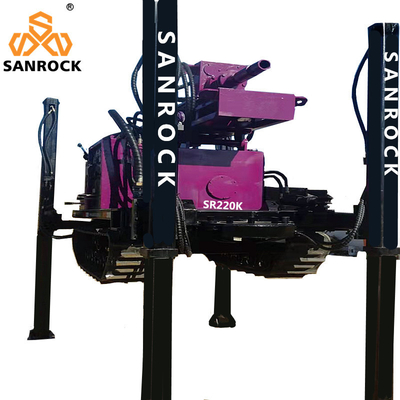 Hydraulische Wasserbohranlage für Bohrtiefe 220 m und Durchmesser 140-320 mm