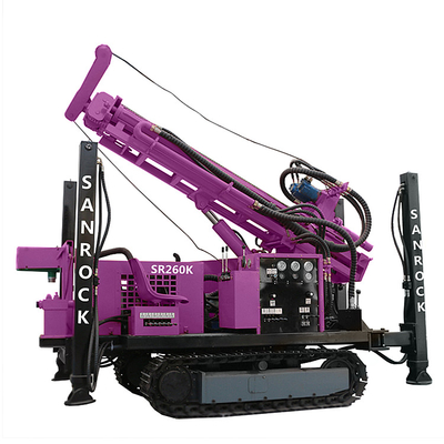 Volle hydraulische Tiefen-Wasser-Bohrung Rig Machine der Raupen-Wasser-Brunnenbohrungs-Anlagen-400m