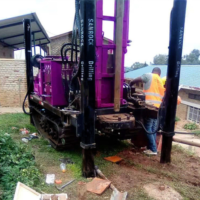 Volle hydraulische Tiefen-Wasser-Bohrung Rig Machine der Raupen-Wasser-Brunnenbohrungs-Anlagen-400m