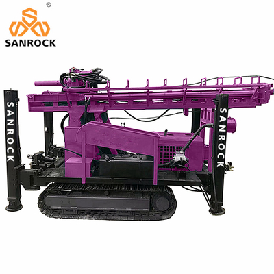 Volle hydraulische Tiefen-Wasser-Bohrung Rig Machine der Raupen-Wasser-Brunnenbohrungs-Anlagen-400m