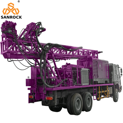 LKW-montierte Brunnenbohranlage 600 m tiefe hydraulische Brunnenbohrausrüstung