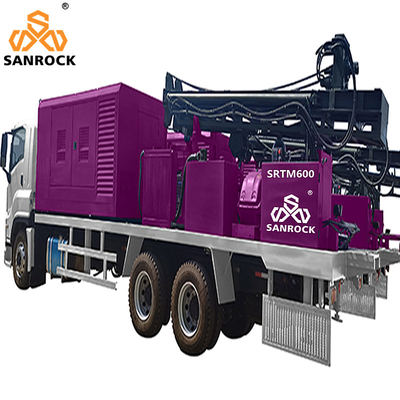 LKW angebrachte Wasser-Brunnen-Bohrgerät-Rig With Mud Pump Hydraulic-Wasser-Brunnenbohrungs-Ausrüstung