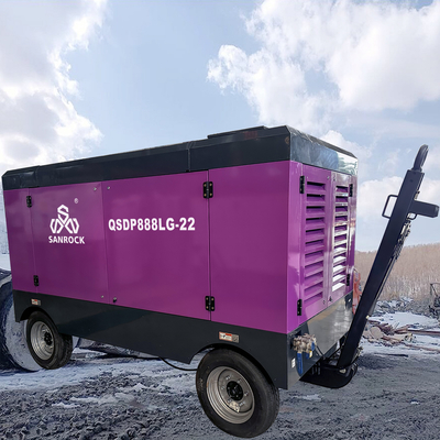 Schraubluftkompressor Maschine Dieselleistung 194kw Schraubantrieb Luftkompressor Mobilluftkompressor zum Verkauf