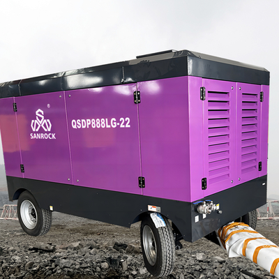 Kleine Drehschraubluftkompressor Geräuscharme Schraubluftkompressor 18m3/min Portable Luftkompressor Maschine