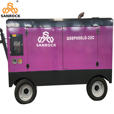 Portable Diesel-Schraubluftkompressor Maschine Hochdruckbergbau