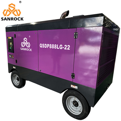 Portable Diesel-Schraubluftkompressor Maschine Hochdruckbergbau