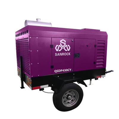 Mini-Schraubluftkompressor Maschine Portable Bergbau Dieselmotor Schraubluftkompressor