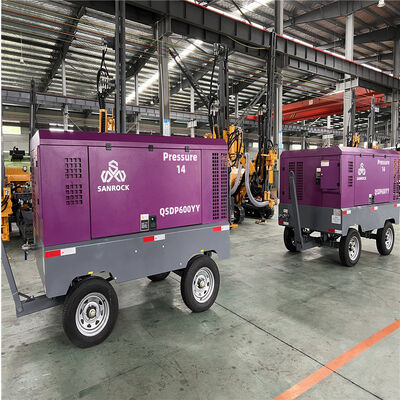 Schraubluftkompressor Dieselbetrieb Rotationsluftkompressor Maschine Portable Luftkompressor