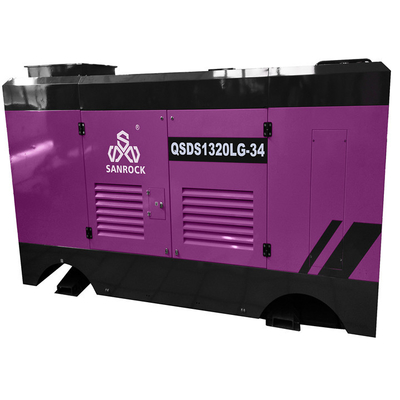 Hochdruck-Schraubluftkompressor 410kw Diesel-Schraubluftkompressor Maschine Wasserbrunnen