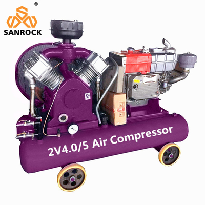 Maschine für Wechselluftkompressoren Portable Diesel Power Mini Kolbenluftkompressor