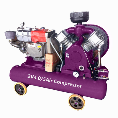 Portabler Mini-Luftkompressor 11KW / 15KW / 18.5KW / 22KW Industriemaschine Gürtel angetriebener Kolbenluftkompressor