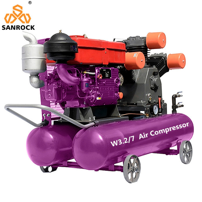 Maschine für Wechselluftkompressoren Portable Diesel Power Mini Kolbenluftkompressor