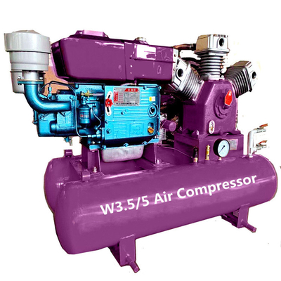 Portabler Mini-Luftkompressor 11KW / 15KW / 18.5KW / 22KW Industriemaschine Gürtel angetriebener Kolbenluftkompressor