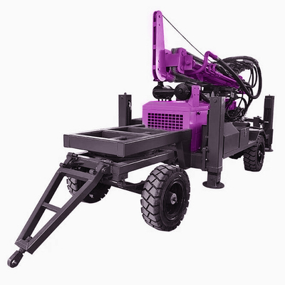 Portable hydraulische Bohrloch-Wasserbohrmaschine mit hoher Bohrleistung