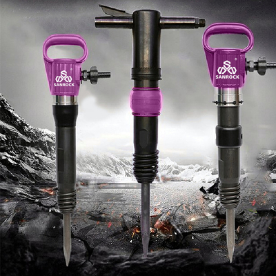 Portable Rock Drilling Machine mit Länge 575mm Pneumatische Felsbohrmaschine Beton-Creaker Luft Pick Hammer