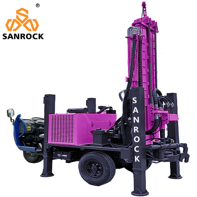 Portable Wasserbohranlage mit Dieselmotor und Drehgeschwindigkeit 45-70 Rpm