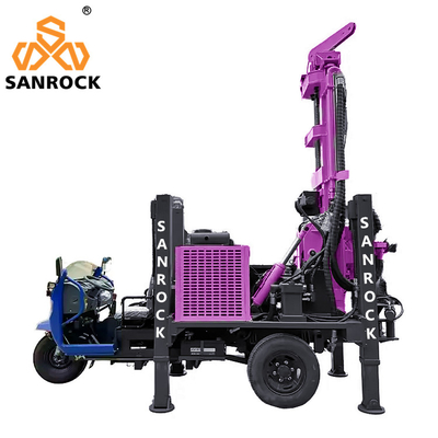 Portable Wasserbohranlage mit Dieselmotor und Drehgeschwindigkeit 45-70 Rpm