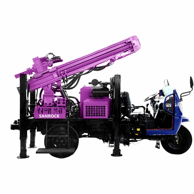Portable Wasserbohranlage mit Dieselmotor und Drehgeschwindigkeit 45-70 Rpm