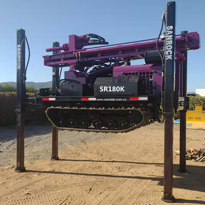 Wasserbohrmaschine mit 5200 kg Kapazität und 180 m Bohrtiefe