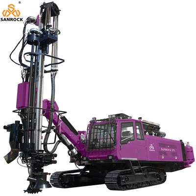 Integrierte DTH-Bohrgeräte Tiefe 28 m Hydraulikbergbau Bohrgerät Maschine Crawler Bohrgerät