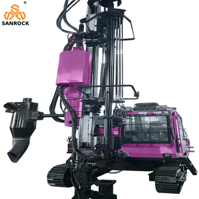 Integrierte DTH-Bohrgeräte Tiefe 28 m Hydraulikbergbau Bohrgerät Maschine Crawler Bohrgerät