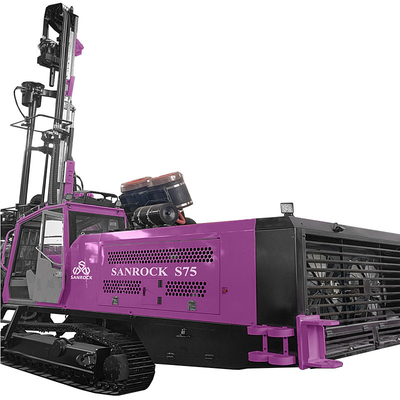Integrierte DTH-Bohrgeräte Tiefe 28 m Hydraulikbergbau Bohrgerät Maschine Crawler Bohrgerät