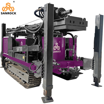 700m tiefwasser-Bohrgerät Hydraulische Bohrgerät Maschine tragbare CUMMINS-Motor