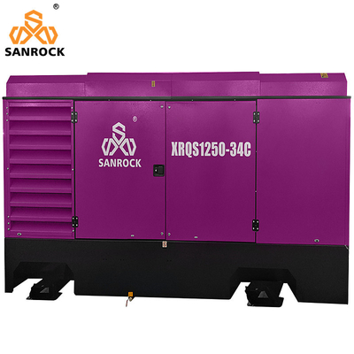 35m3/min SANROCK Portable Schraubluftkompressor Maschine Bergbau Direktgetriebene Schraubluftkompressor zum Verkauf