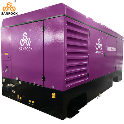 Maschine mit geschmiertem Diesel-Schraubluftkompressor Mobilluftkompressor Geschwindigkeit 1750rpm Rotationsschraubluftkompressor
