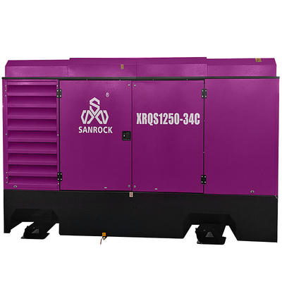 Schmiergeschraubter Schraubluftkompressor Tragbarer Rotationsschraubluftkompressor Maschine Bergbauluftkompressor