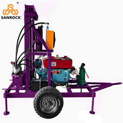 Portable Wasserbohrgerät Leistung 22HP Hydraulikbohrmaschine Tiefwasserbohrgerät