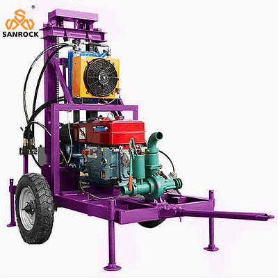 Hohe Bohreffizienz Portable Wasserbohrmaschine für Rotationsbohrbetrieb