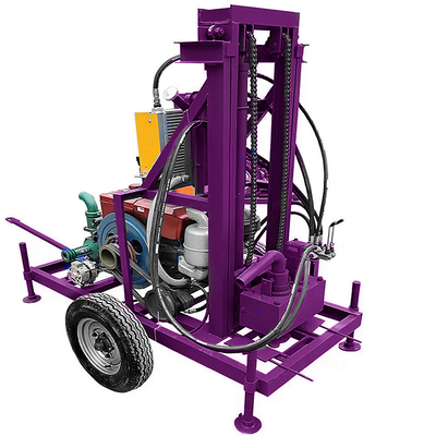 Portable Wasserbohrgerät Leistung 22HP Hydraulikbohrmaschine Tiefwasserbohrgerät