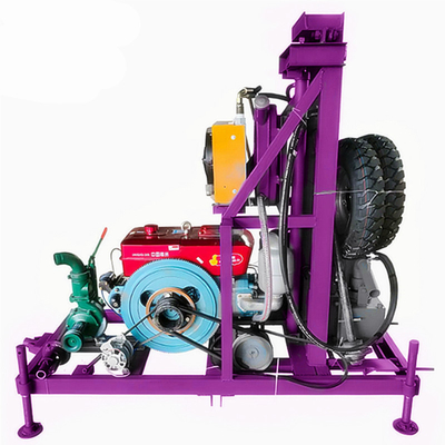 Portable Wasserbohrmaschine Hochbohrwirksamkeit Anhänger Montierte Wasserbohranlage