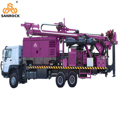 Lkw-montierte Rückkreislaufbohrmaschine hohe Bohreffizienz Exploration RC Bohrgerät