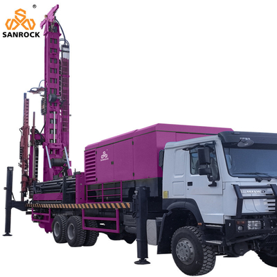 Auf LKW montierte Bohrmaschine 55m3/min 96m3/min Umkehrkreislauf RC Bohrmaschine Hydraulik Bohrmaschine