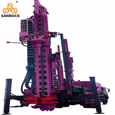 Hydraulisches Wasserbohrgerät Hebekraft 22T/25T/47T/57T Lastwagenmontierte RC-Bohrmaschine