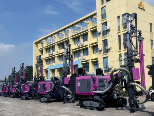 Bergbau DTH Bohrgerät 30m Bohrloch Crawler Bohrmaschine Hydraulik nach unten